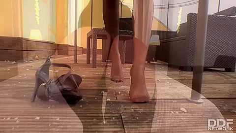 Cum On Brit Babe's Feet: A Foot Fetish POV Adventure in 4K - PornWorld