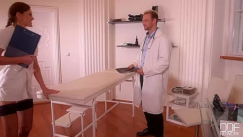 Cum Back - Doc And Nurse Humiliate teen 18+ With Double Dong - PornWorld