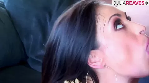 Babe Eats Cum After Sucking And Riding A Huge Cock - JuliaReaves