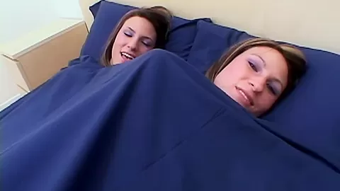 Pussy toyed twins getting pleasured