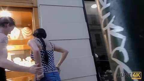 HUNT4K. Chick agrees for sex for money even in front of boyfriend