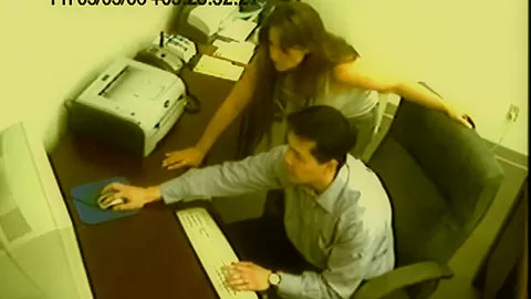 Spy cam office slut gives a secret handjob