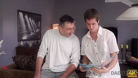 DADDY4K. Step daddy fucks mouth and pussy of brilliant Step son’s girlfriend