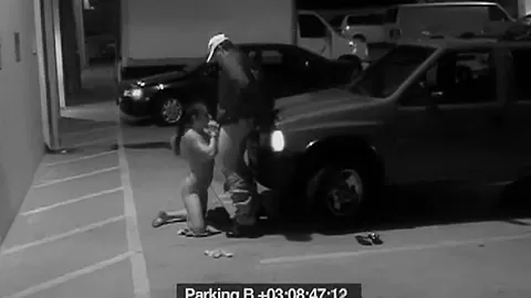 Slutty teen 18+ is caught as she sucks cock