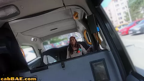 Horny cab bae drilled by big dick in tight pussy hole