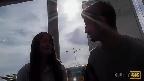 HUNT4K. Pickup at bus station works and angelface does dirty job