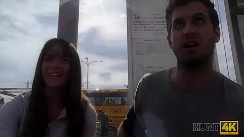 HUNT4K. Pickup at bus station works and angelface does dirty job