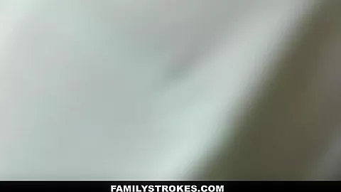 FamilyStrokes - Redhead Fucks Step brother Behind Step dads Back