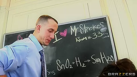 Hot busty Asian teacher Jessica wants to fuck him