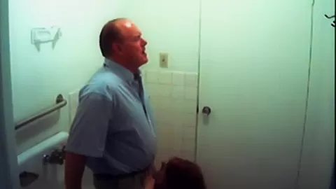 Office cock whore sucks off the boss man