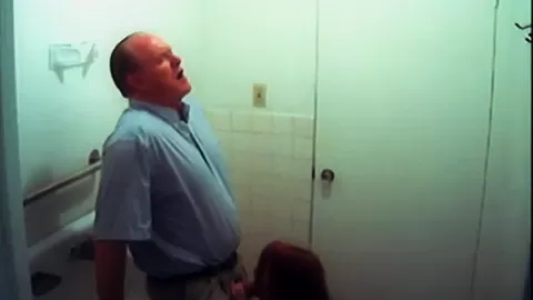 Office cock whore sucks off the boss man