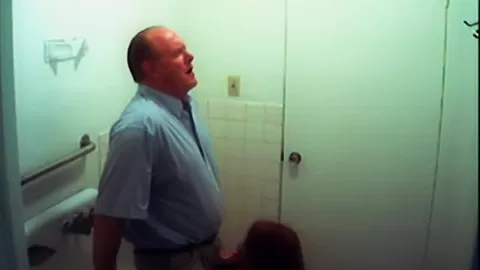 Office cock whore sucks off the boss man