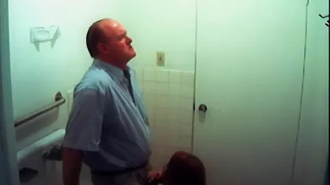 Office cock whore sucks off the boss man