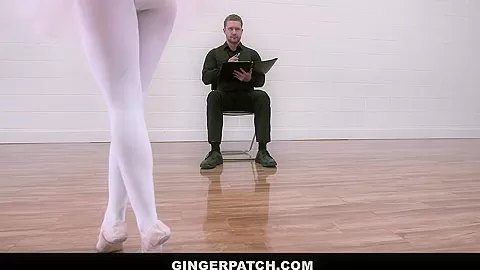 GingerPatch - Redhead Ballerina Riding Judges Big Cock