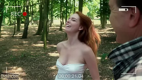 Old guy has sex with teen 18+ in the forest