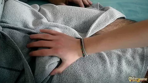 Old guy is love sick so nurses fuck and suck him
