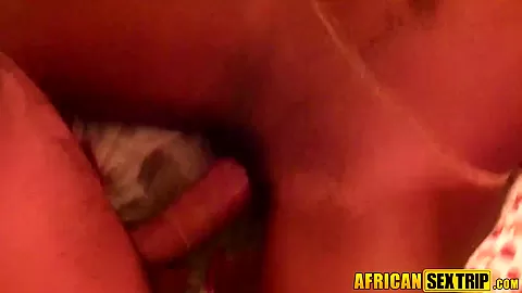 Amateur Black Slut Fucked by BIG DICK White Tourist