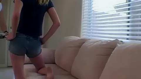 Sexy teen 18+ teasing us in a bikini and thong