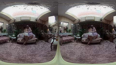 Boudoir VR - Sensual Lesbian Striptease - SexLikeReal