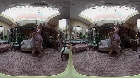 Boudoir VR - Sensual Lesbian Striptease - SexLikeReal