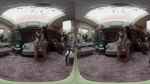 Boudoir VR - Sensual Lesbian Striptease - SexLikeReal