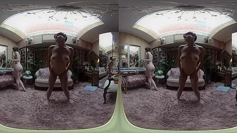 Boudoir VR - Sensual Lesbian Striptease - SexLikeReal