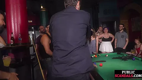 Public humiliated slut rims mans ass in front of