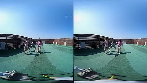 Tempting Twerking and Cowgirl Outdoors - MFF Threesome and Solo Shows JAV