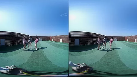 Tempting Twerking and Cowgirl Outdoors - MFF Threesome and Solo Shows JAV