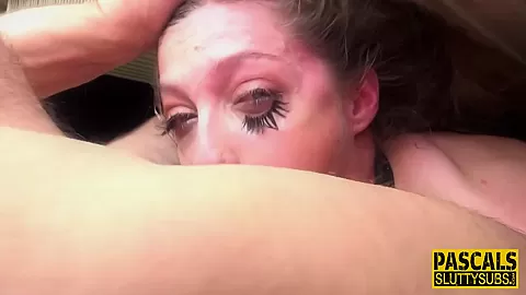 Tiny bdsm slut throating dick