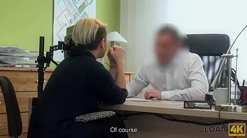 LOAN4K. Seductive lady has sex with loan agent to start her business