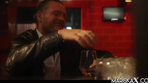 MARISKAX Jessie and Lana double fucked at the bar