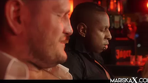 MARISKAX Jessie and Lana double fucked at the bar