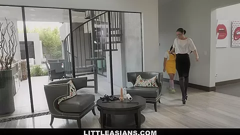 LittleAsians - Tiny Asian Gets A Spanking From Neighbors