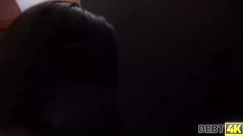 DEBT4k. Lady has no money for cool car but manages it with pussy