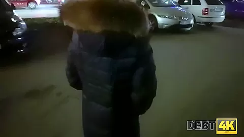 DEBT4k. Young naive businessman gives bull pussy for all her debts
