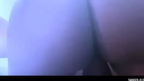 Two MILFs fucking huge dicks and masturbating in interracial foursome