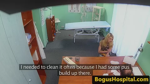 Petite patient pussynailed by doctor