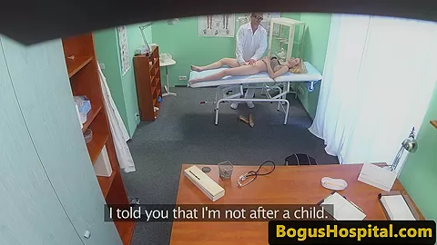 Petite patient pussynailed by doctor