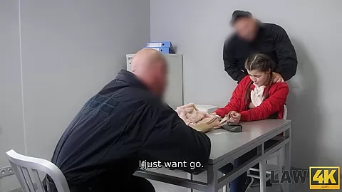 LAW4k. Pretty drug seller should give a head and ride two dicks