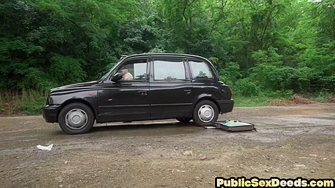 Busty car bae drilled by nice dick in wet pussy hole