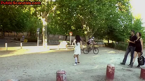 Scandalous 19yo slut dominated outdoor by nympho fucker