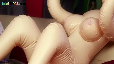 CFNM HJ femdom MILFS tugging guy cock in 3some action