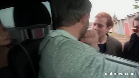 Cougar Picks up Lost Couple in a Van - Maturevan