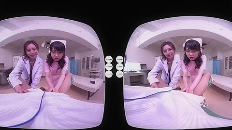 Hatano Shizuku & Madoka Hitomi in Making a Special Testing with Two Japanese Charming Nurses - JVRPorn