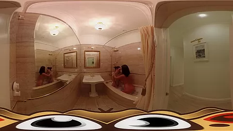 Lesbian Girlfriends in Steamy Bathroom Fucking - VirtualPorn360