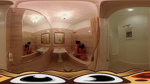 Lesbian Girlfriends in Steamy Bathroom Fucking - VirtualPorn360