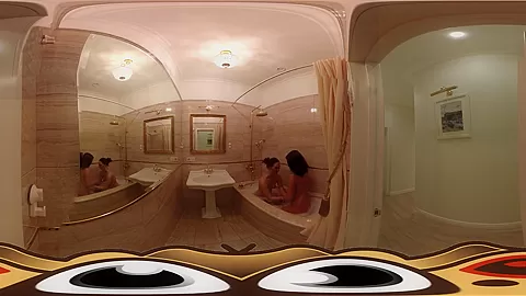 Lesbian Girlfriends in Steamy Bathroom Fucking - VirtualPorn360