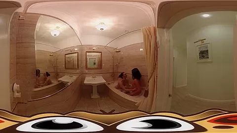 Lesbian Girlfriends in Steamy Bathroom Fucking - VirtualPorn360