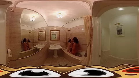 Lesbian Girlfriends in Steamy Bathroom Fucking - VirtualPorn360